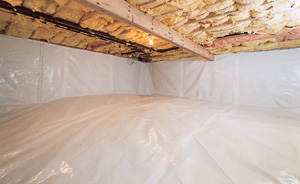 Crawl Space Moisture Barrier After in Newark