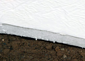 Insulation installed on a crawl space floor in Quakertown