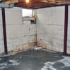 Rusted, corroded i-beams found with a failing foundation in a Philadelphia home.