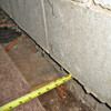 Foundation wall separating from the floor in Trenton home