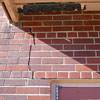 A long foundation crack that begins at a doorway of a Reading home.