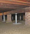 crawl space jack posts installed in Pennsylvania, New Jersey, and Delaware