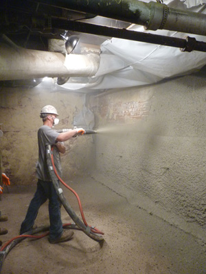 Shotcrete wall restoration services in Philadelphia