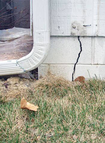 foundation wall cracks due to street creep in Wilmington