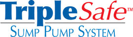 Sump pump system logo for our TripleSafe™, available in areas like Chester