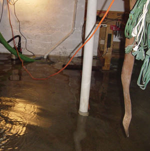 Foundation flooding in a Vineland,Pennsylvania, New Jersey, and Delaware home