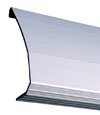 A closeup look at our baseboard drain pipe system
