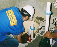 installing a sump pump and backup sump pump system in Drexel Hill, PA, NJ, and DE