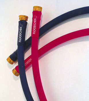 Photo of our FloodCheck washer hoses, available in Cherry Hill
