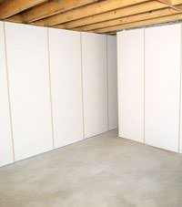 Unfinished basement insulated wall covering in Chester, Pennsylvania, New Jersey, and Delaware